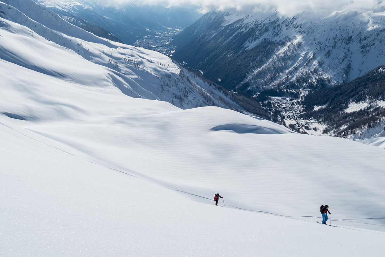 Splitboarding above Chamonix — the modern alpine tool for winter access