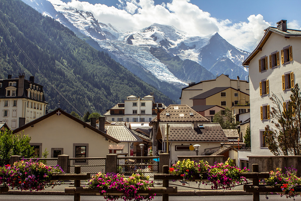 Mont Blanc and its glaciers from Chamonix — the mountain that teaches you what mountain light actually is