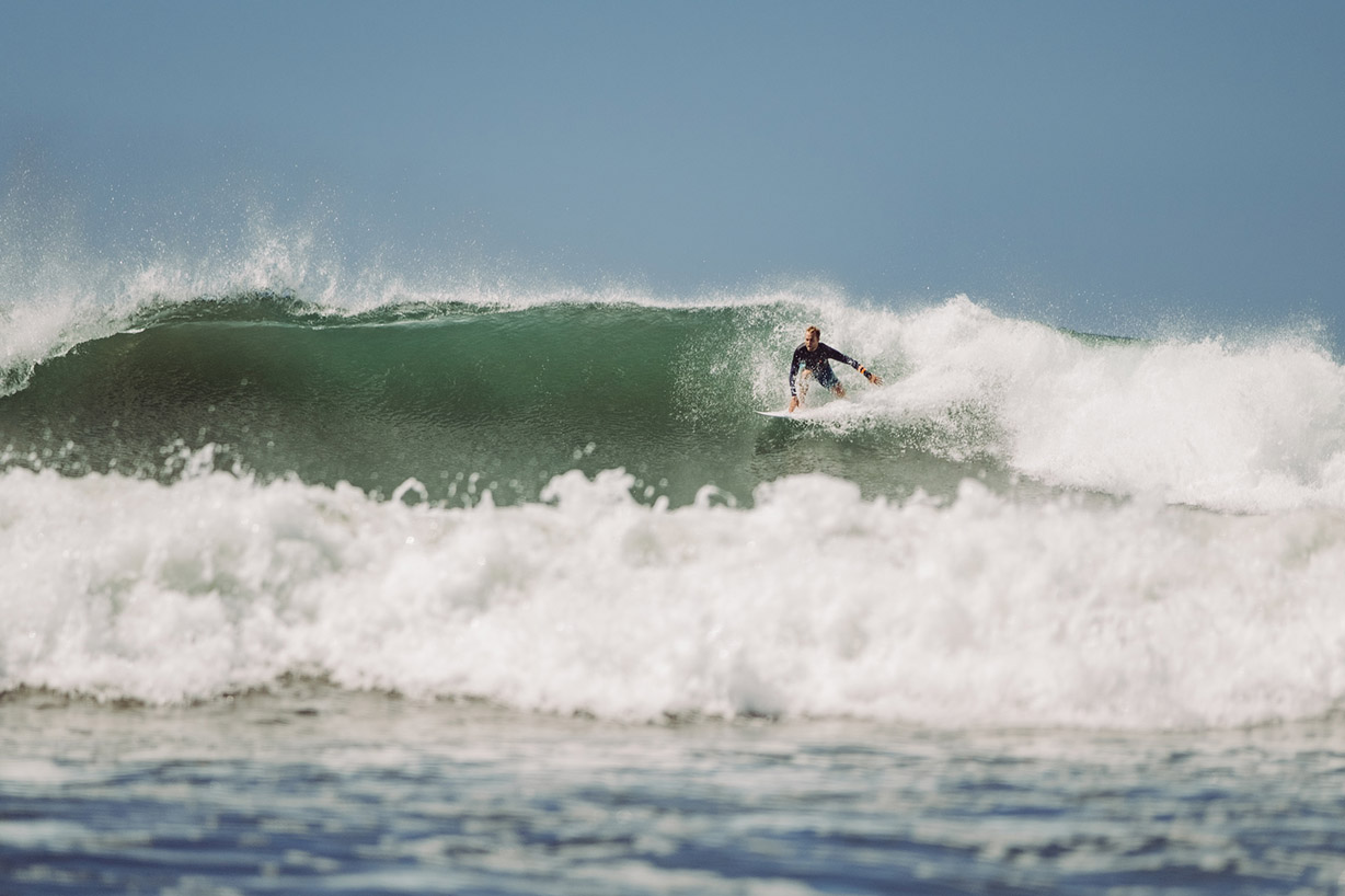 Clean lines at Playa Negra — the wave that makes the 6-hour drive worth it